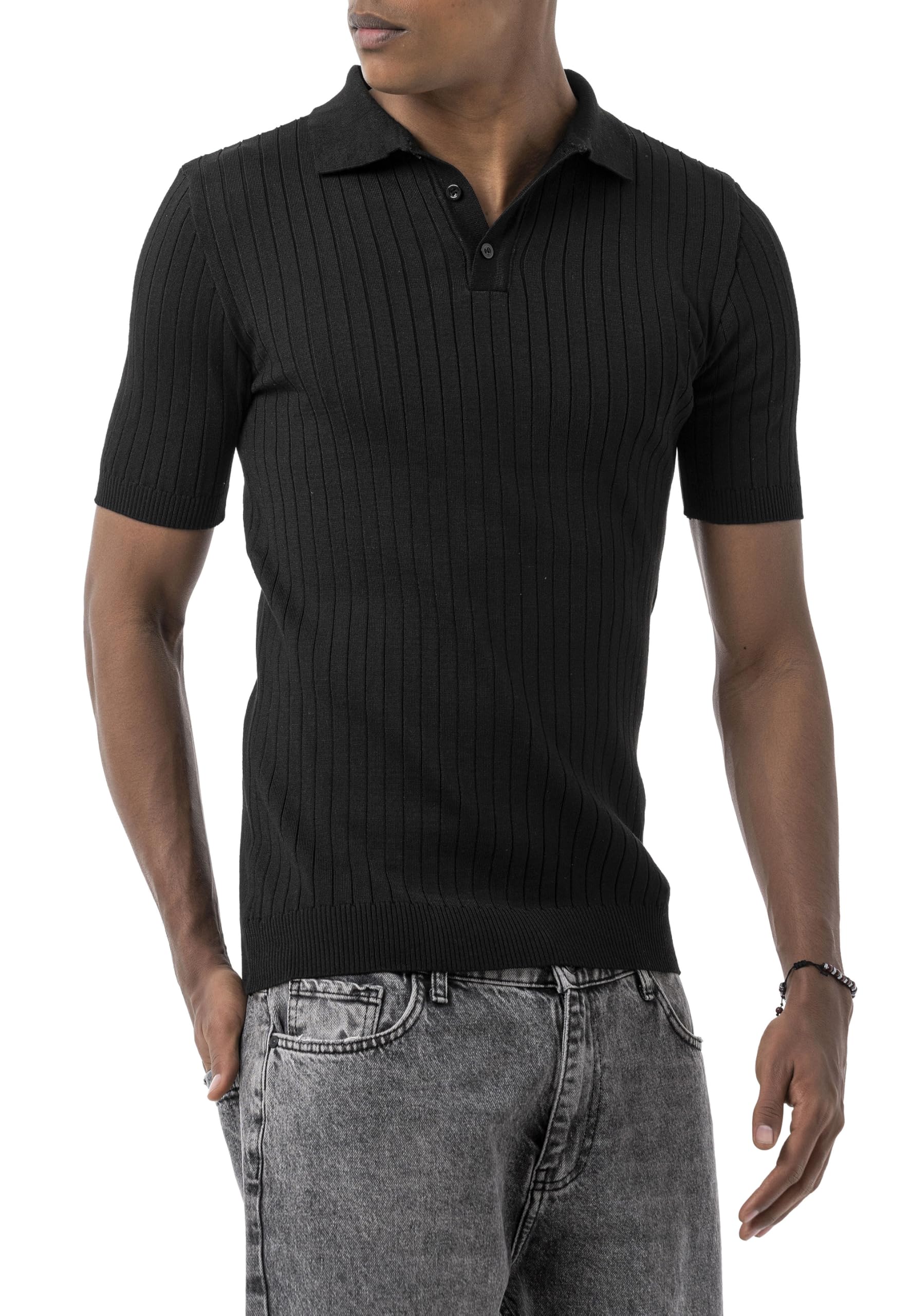 redbridge-poloshirts-tarz-cool-strick-polo-xl-schwarz-kurzarm image 1