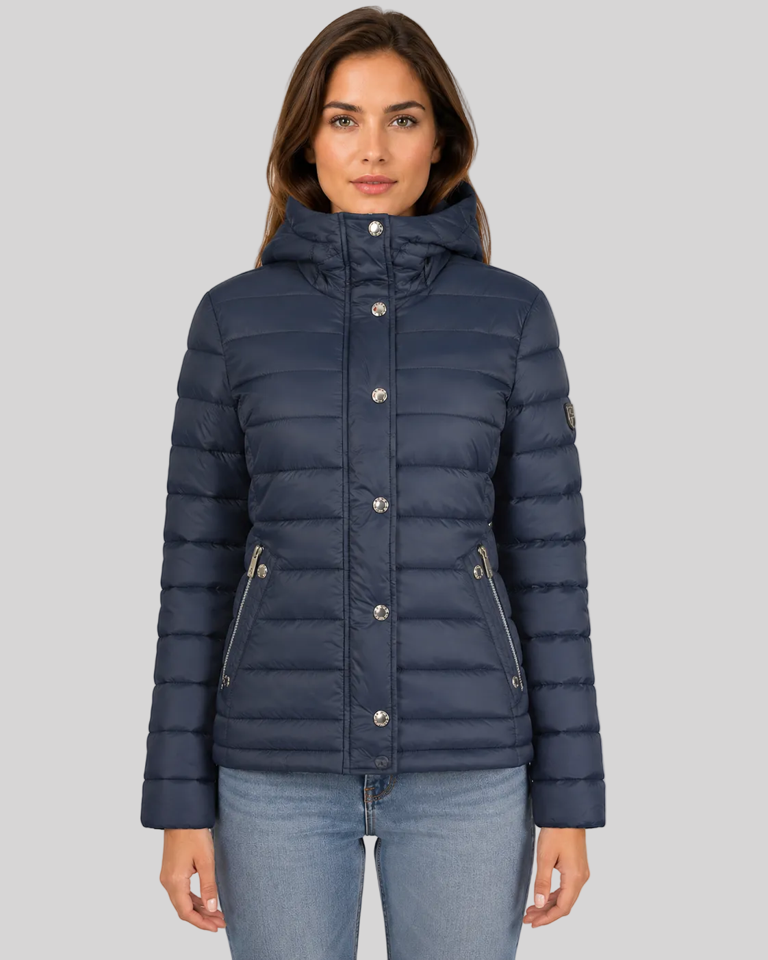 geographical-norway-bubulle-damen-steppjacke-marine-kapuze image 1