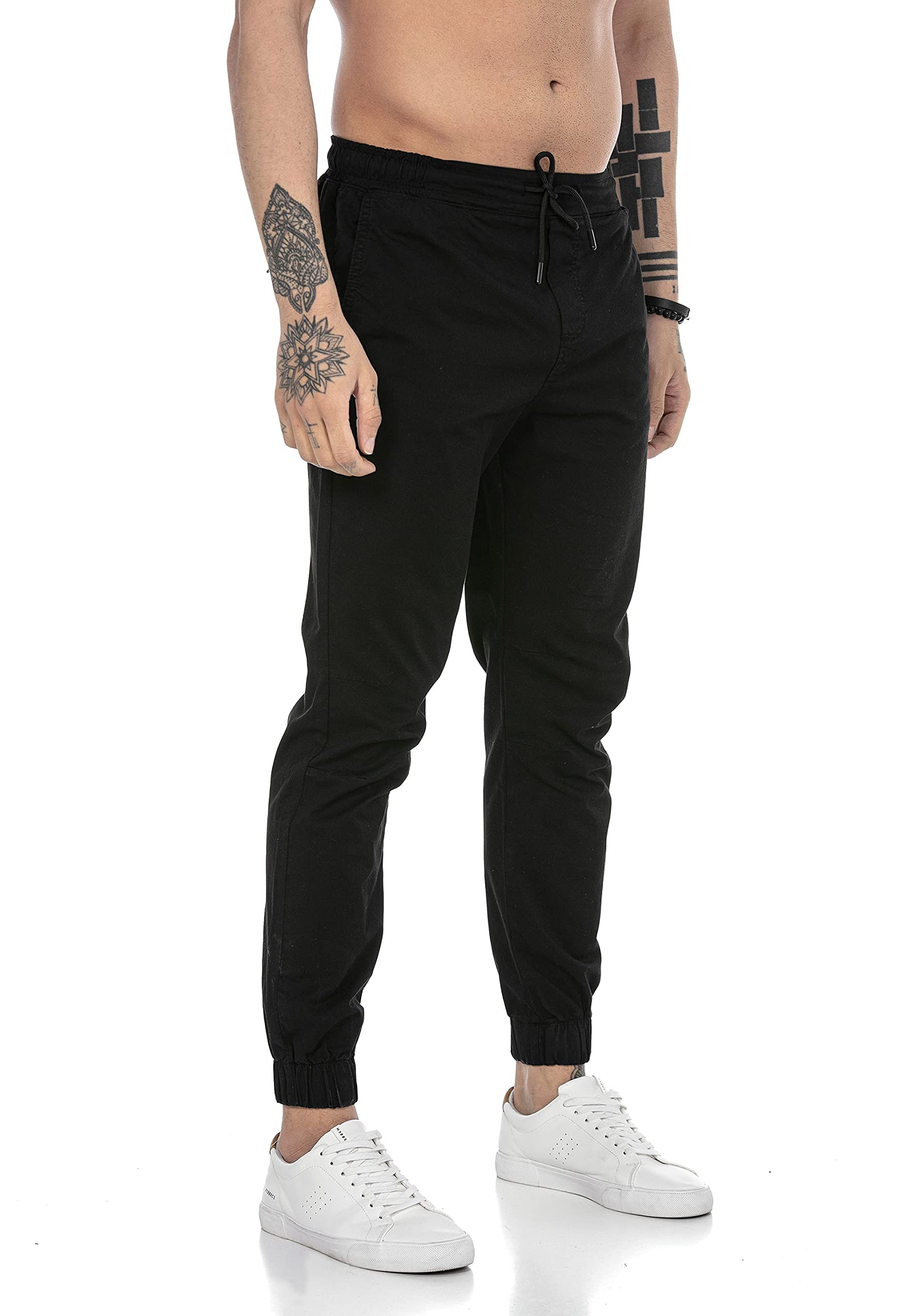 redbridge-hosen-freizeithose-jogger-chino-herren-schwarz image 8