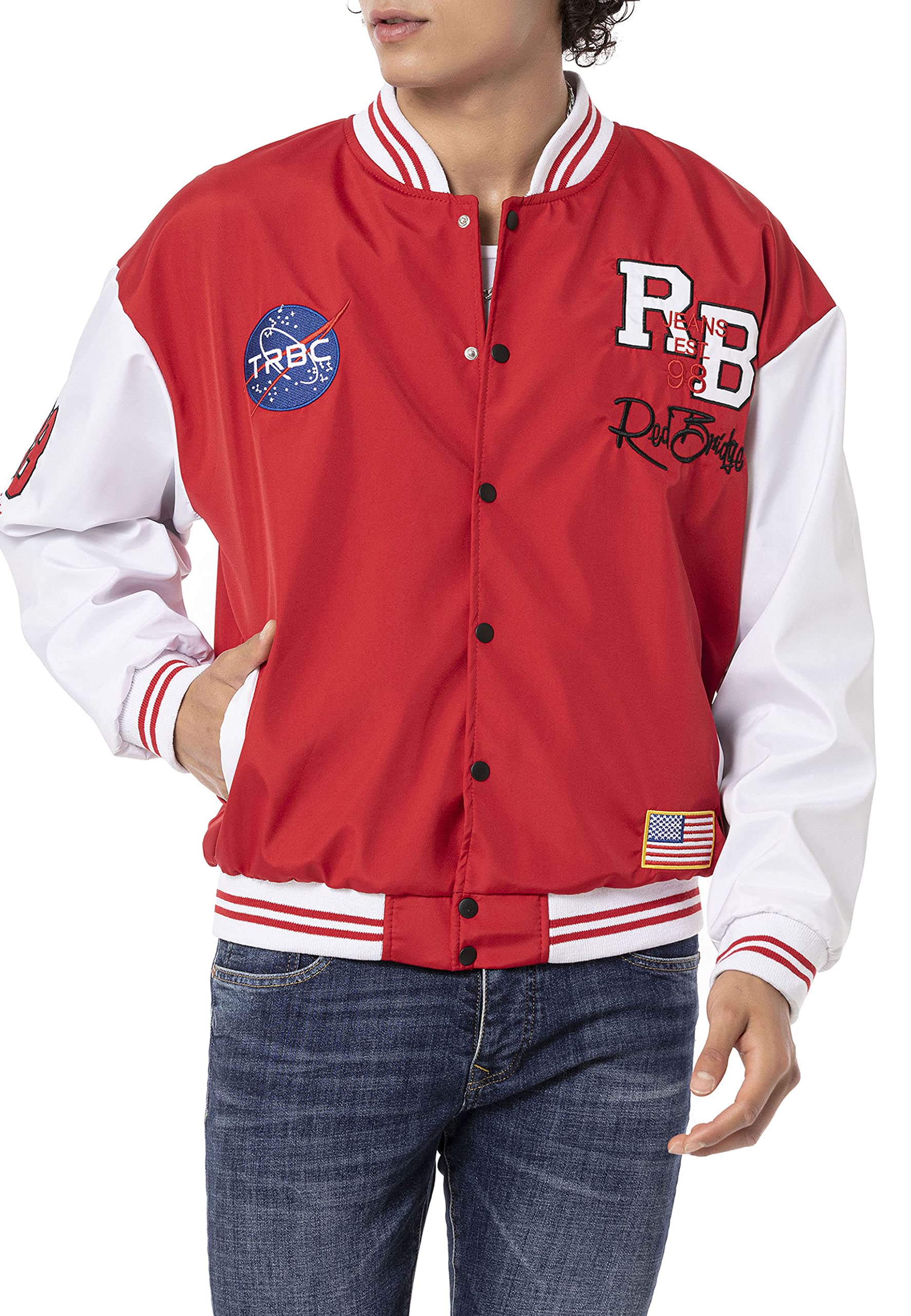 redbridge-oberbekleidung-herren-collegejacke-2-tone-schwarz-l image 5
