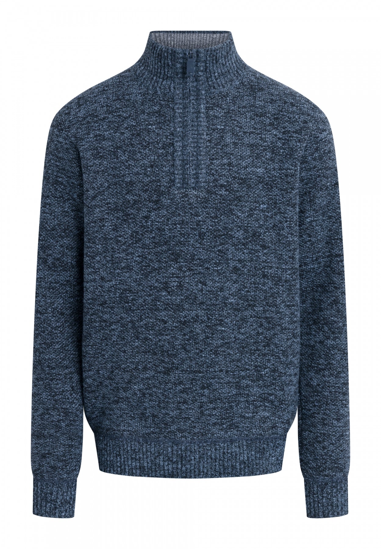 bench-checkson-pullover-herren-grey-marl-1-4-zip image 1
