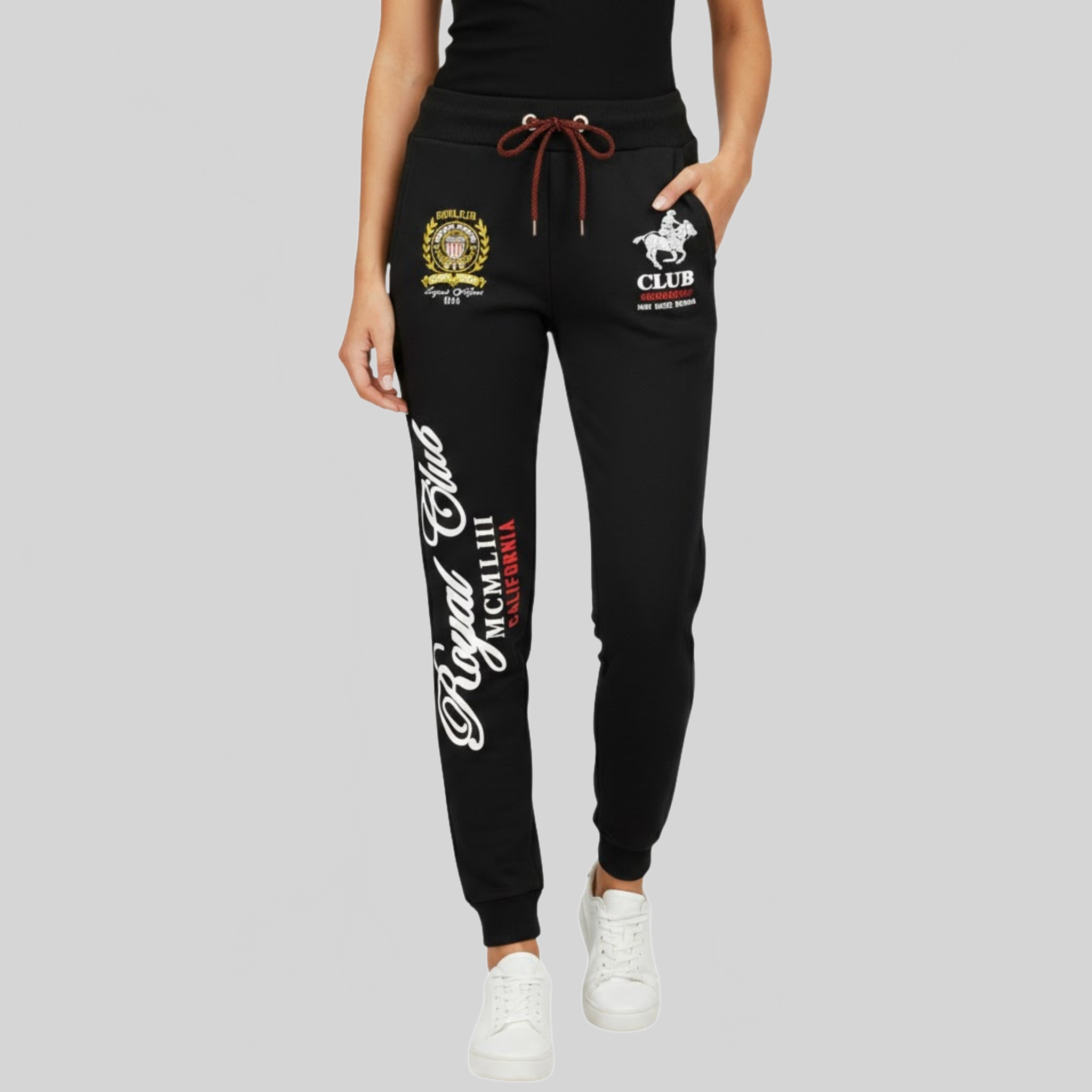 geographical-norway-manille-jogginghose-damen-schwarz-mit-stickerei image 1
