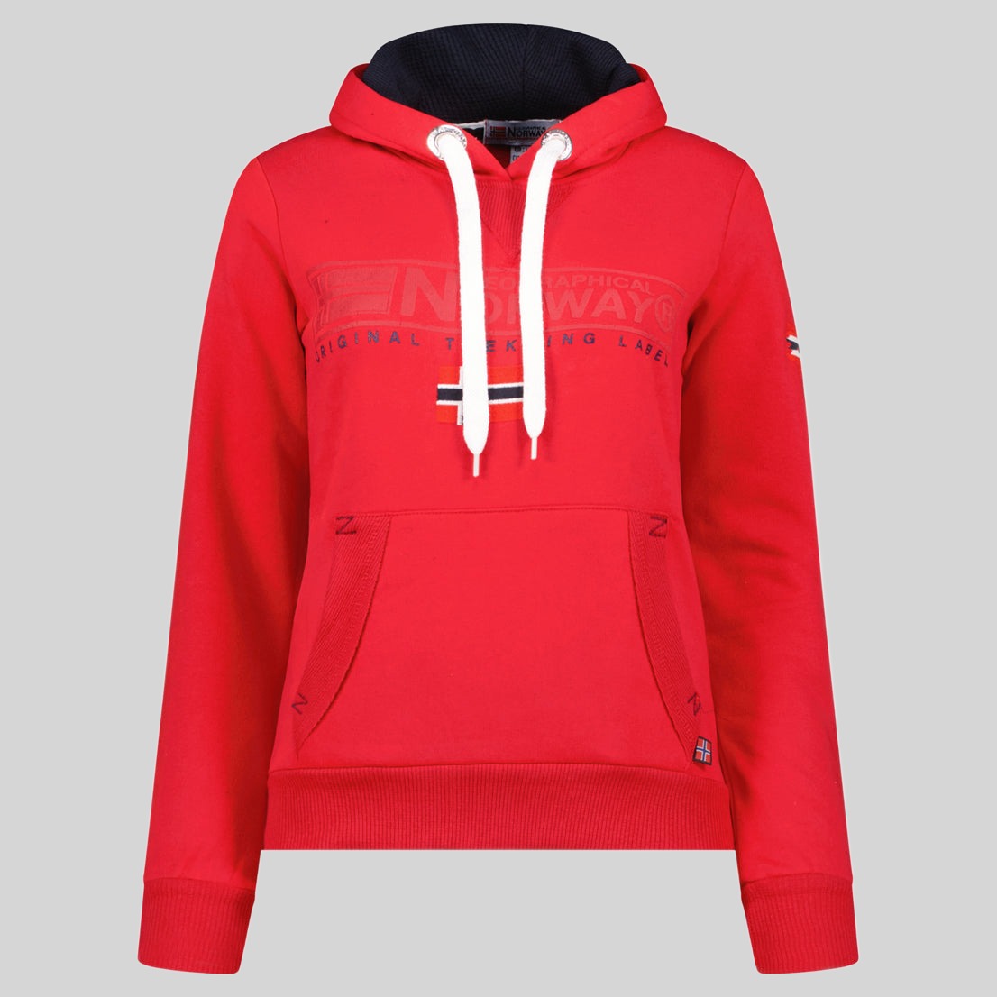 geographical-norway-gasic-damen-hoodie-schwarz-k-ngurutasche image 3
