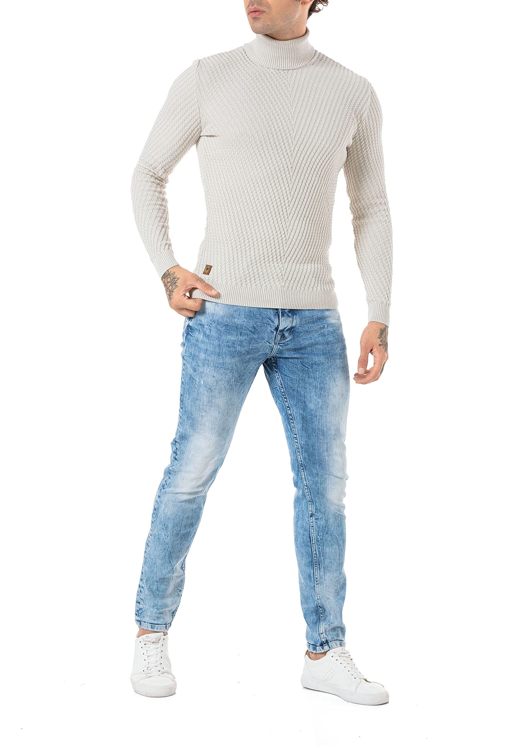 redbridge-pullover-herren-rollkragen-strick-mit-muster image 2