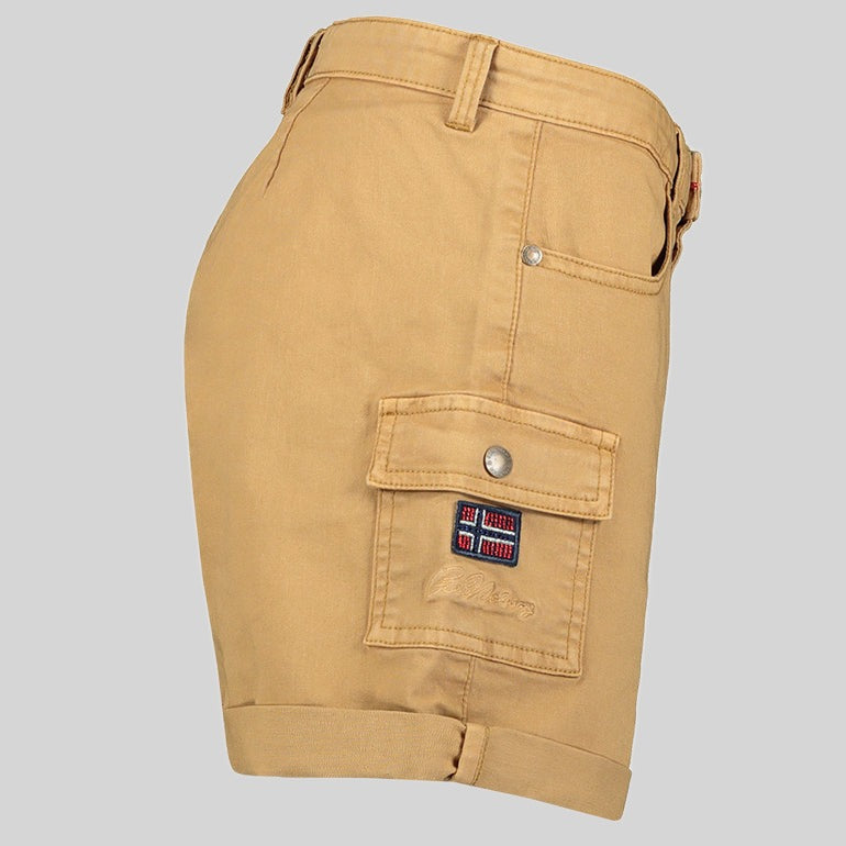 geographical-norway-polla-damen-bermuda-beige-baumwoll-stretch-shorts image 6