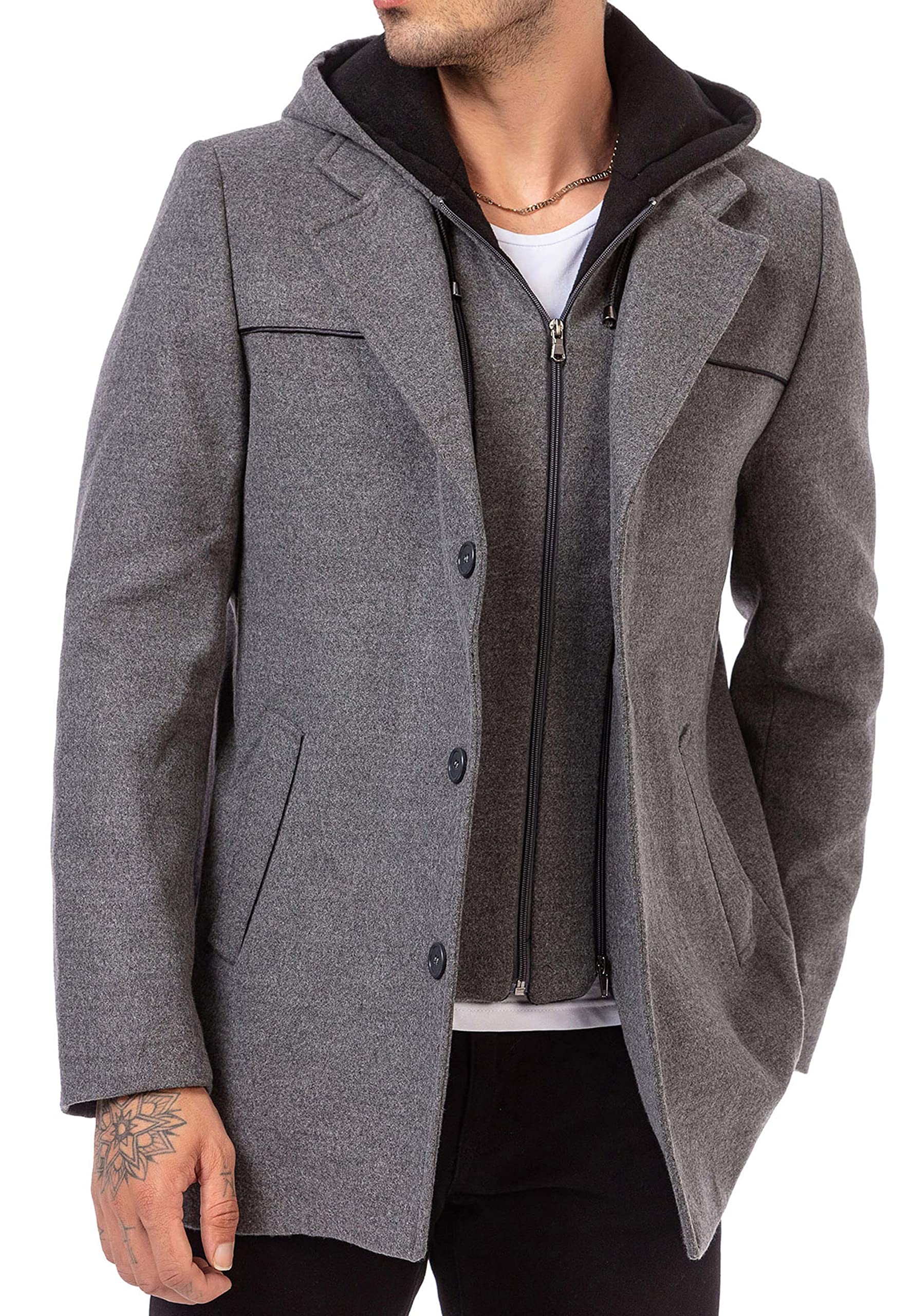 redbridge-mantel-herren-trenchcoat-mit-kapuze-elegant image 3