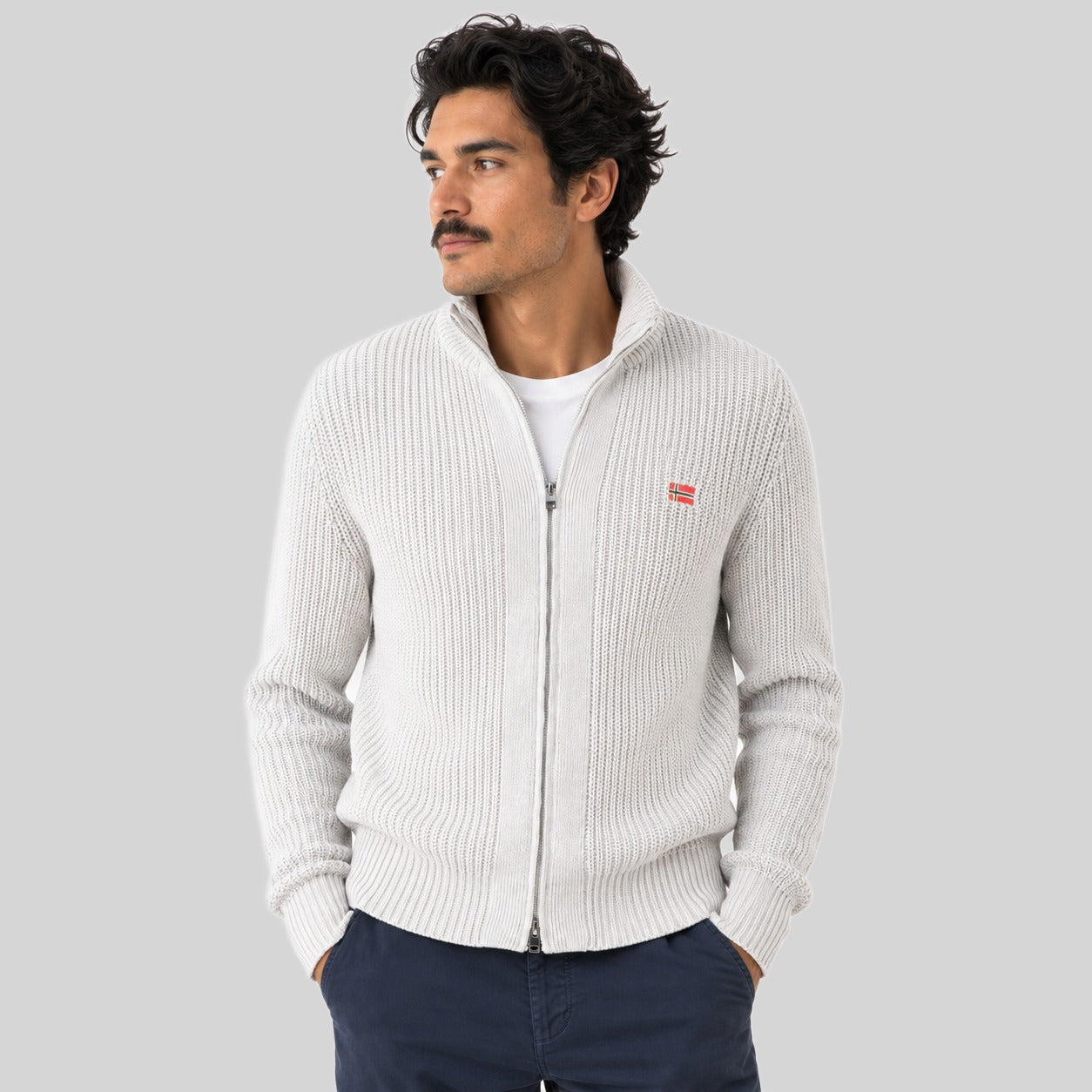 geographical-norway-flexible-strickjacke-herren-schwarz image 1