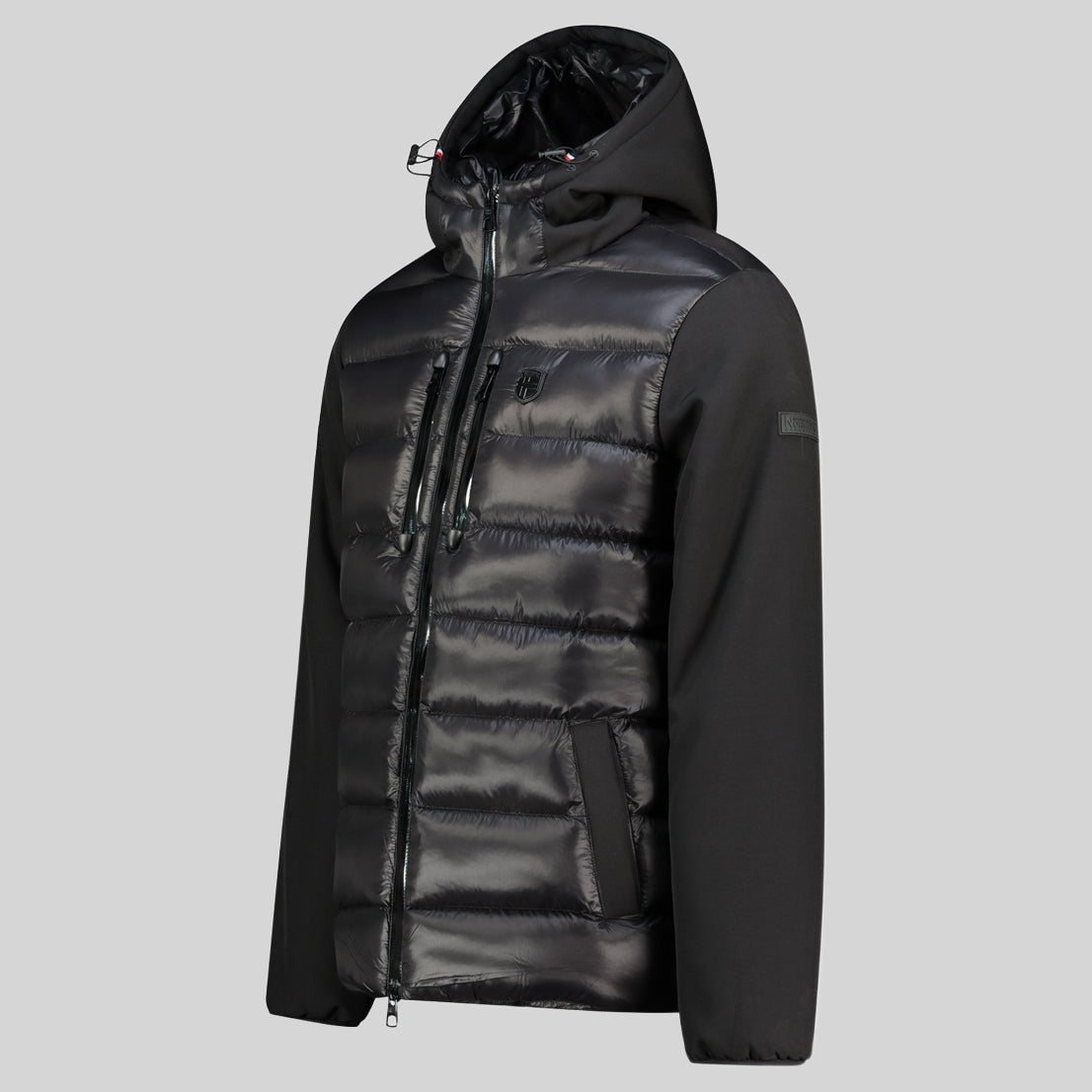geographical-norway-aspendo-parka-herren-hybrid-kapuze-mit-kordelzug-schwarz-mar image 5