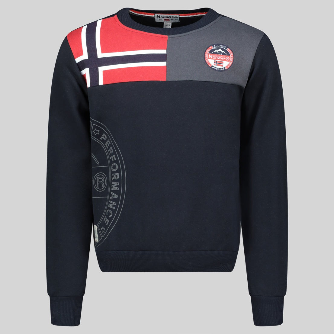 geographical-norway-g-round-sweatshirt-herren-marine-baumwolle image 3