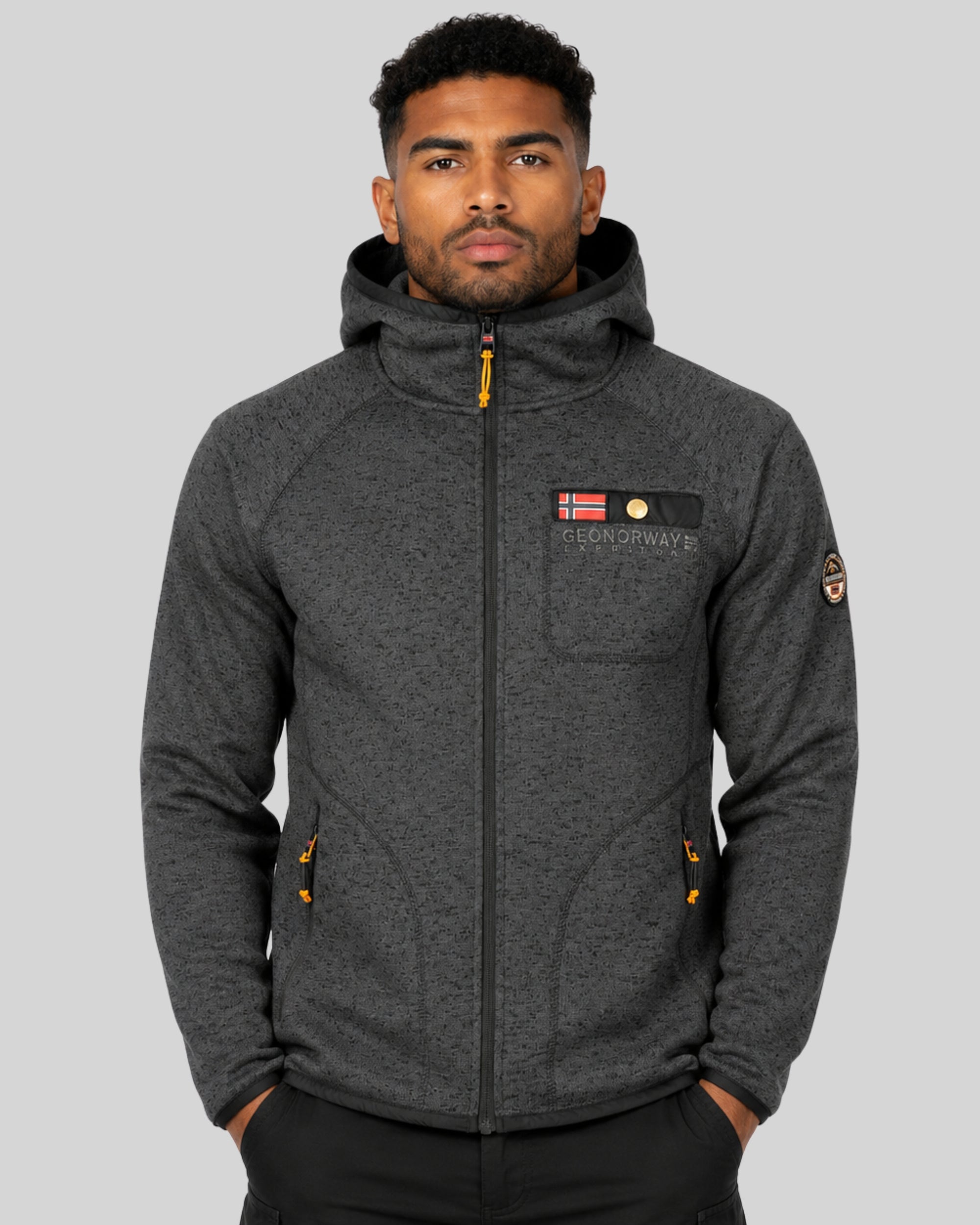 geographical-norway-tiparni-fleecejacke-herren-schwarz-mit-kapuze image 6
