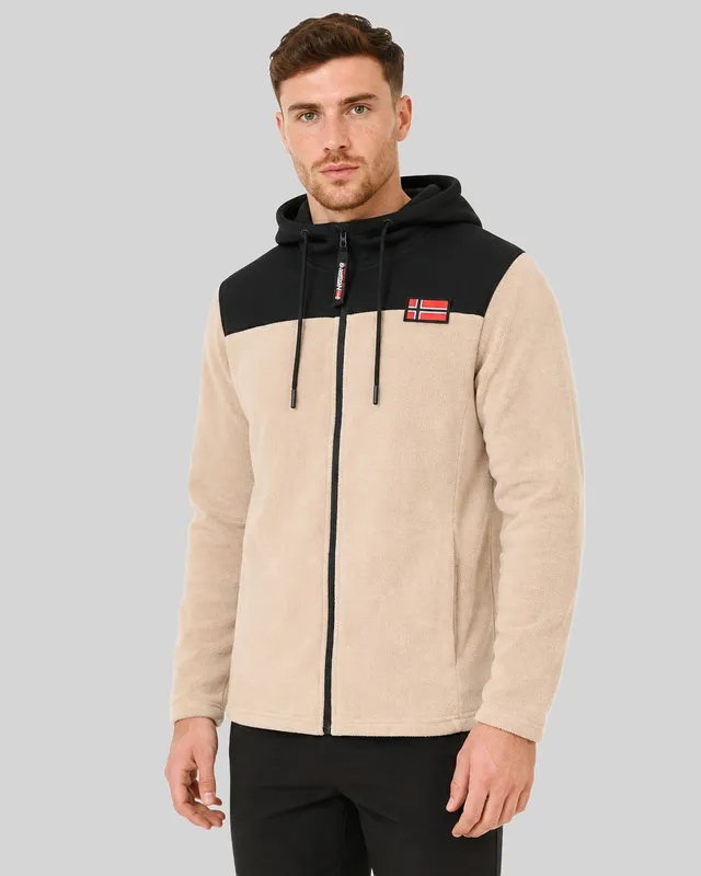 geographical-norway-uniclerc-hood-herren-fleecejacke-schwarz image 1