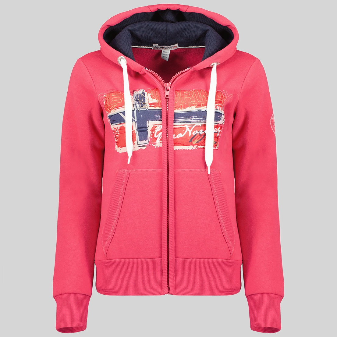 geographical-norway-gayto-damen-hoodie-hellgrau-print image 8