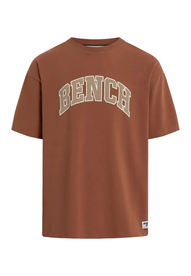 bench-elias-t-shirt-herren-rustic-brown-frontprint-loose image 1