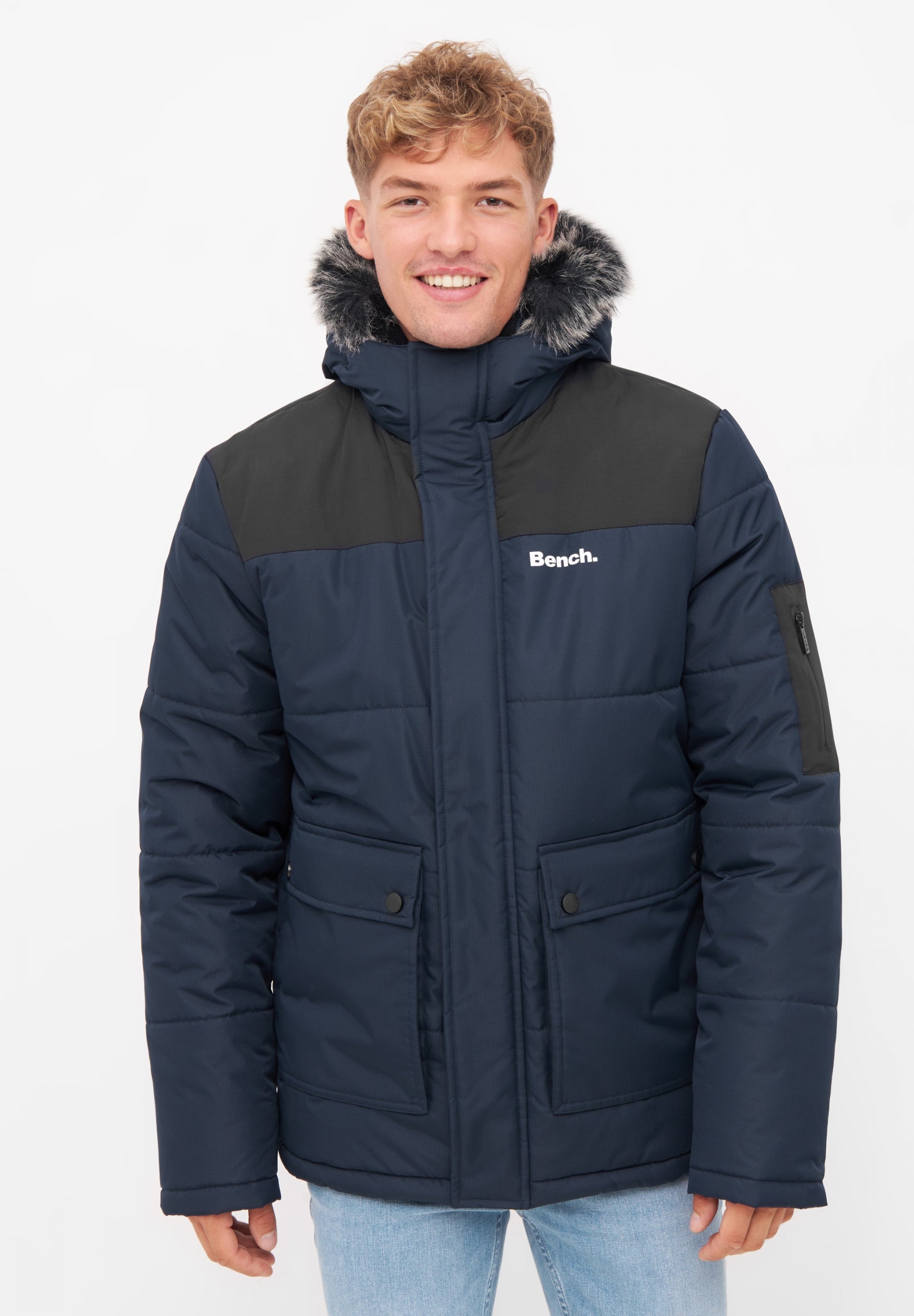 bench-tillor-herren-winterparka-black-kapuze image 6