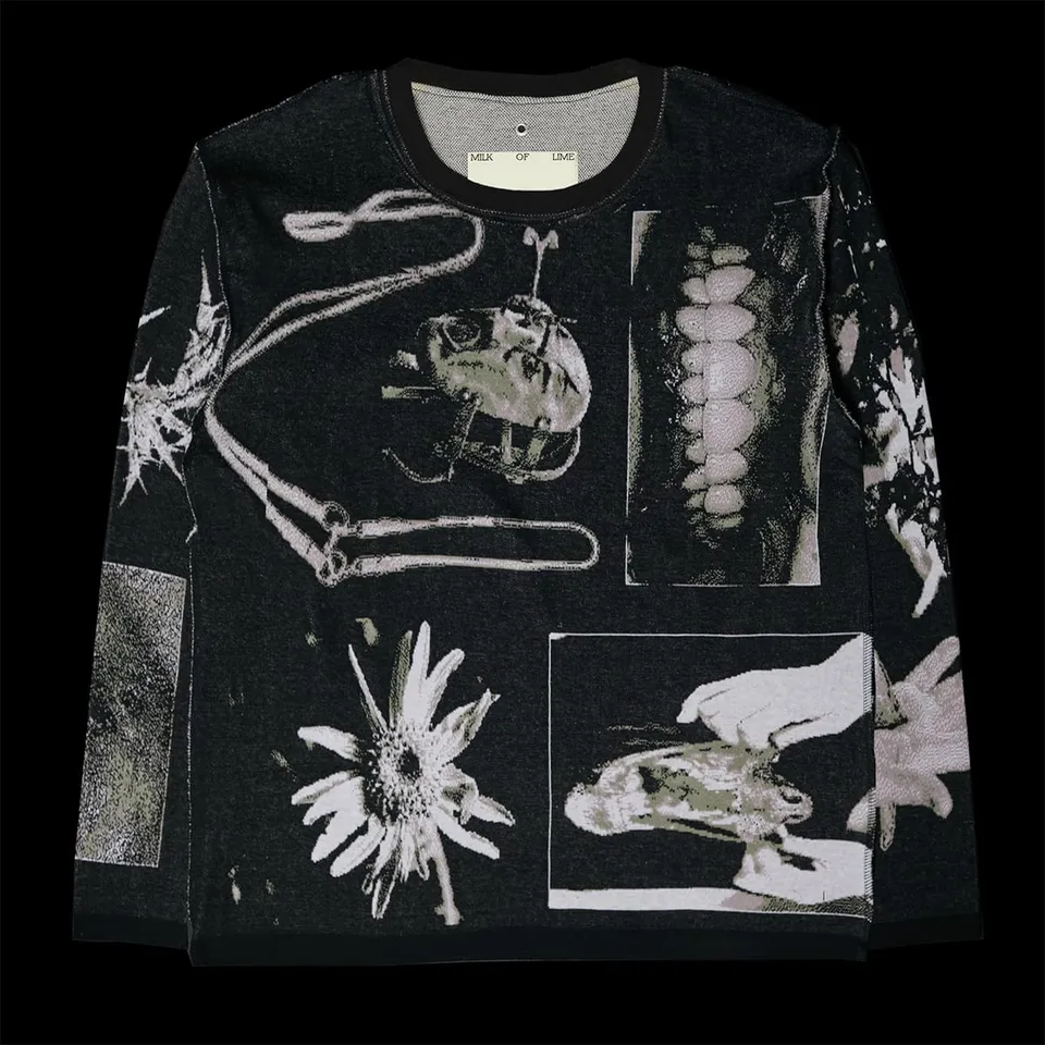 milk-of-lime-garments-poison-garden-sweater image 1