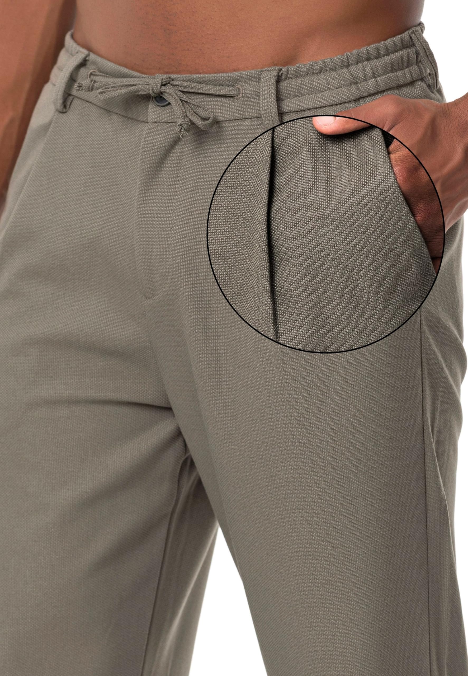redbridge-hosen-stoffhose-kordelzug-m4328-schwarz image 2