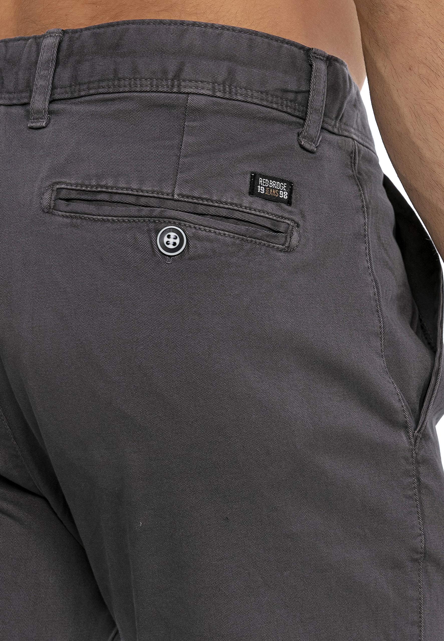 redbridge-hosen-chino-pants-straight-leg-chinohose-schwarz image 2