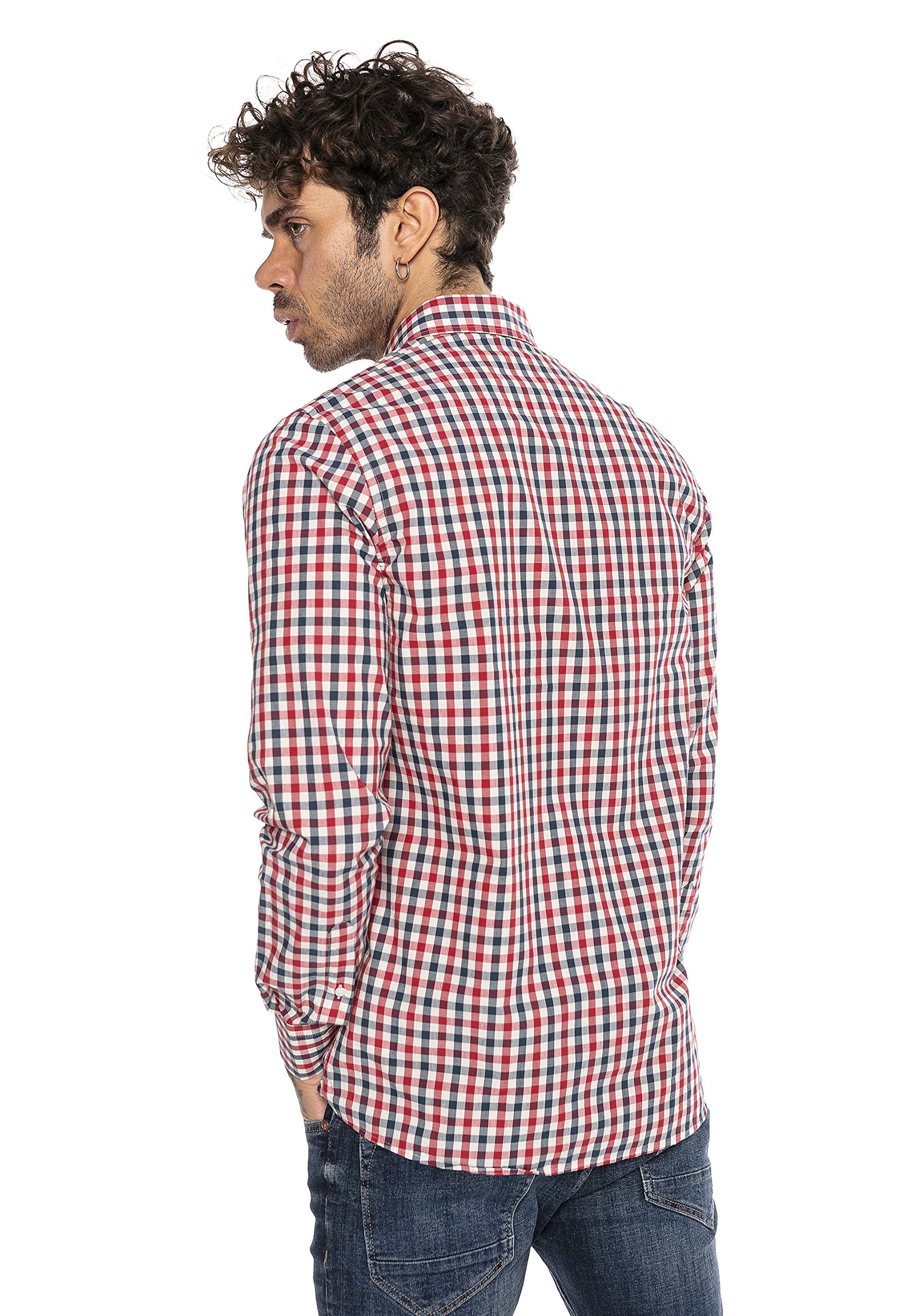redbridge-hemd-herren-langarm-kariert-modern-fit-baumwolle image 5