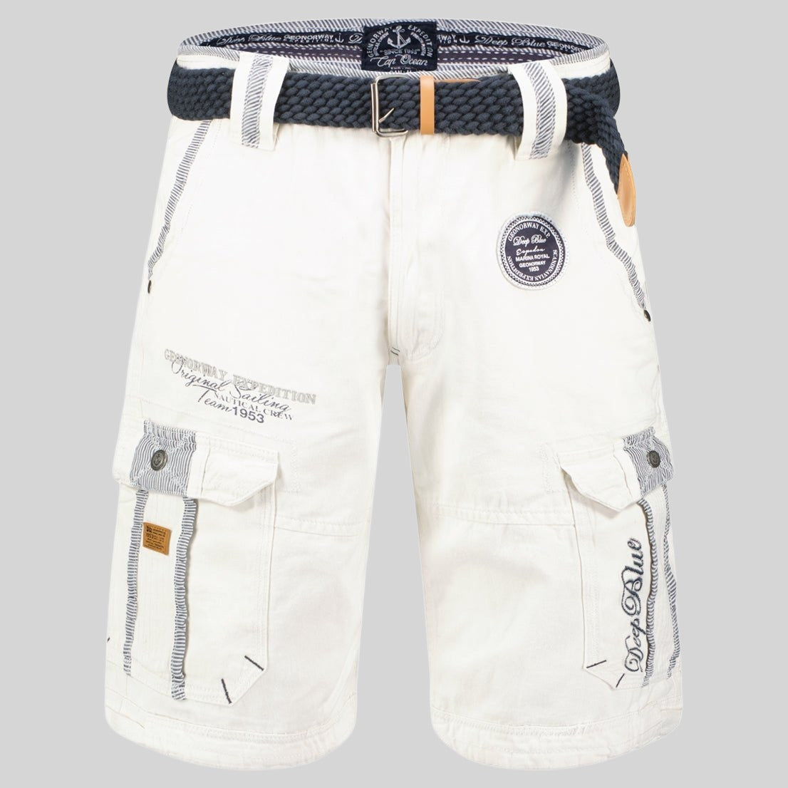 geographical-norway-paillette-herren-bermuda-marine-mit-taschen image 5