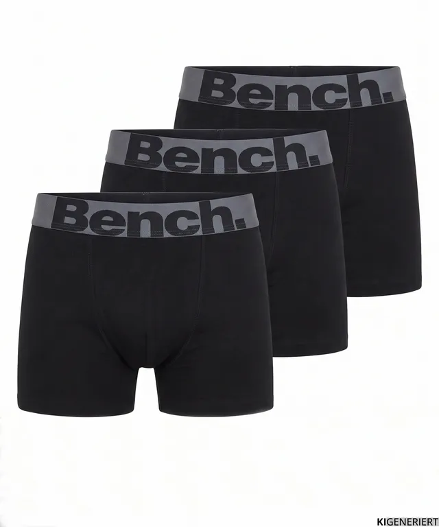 bench-elman-boxershorts-herren-3er-pack-schwarz-k-rpernah image 1