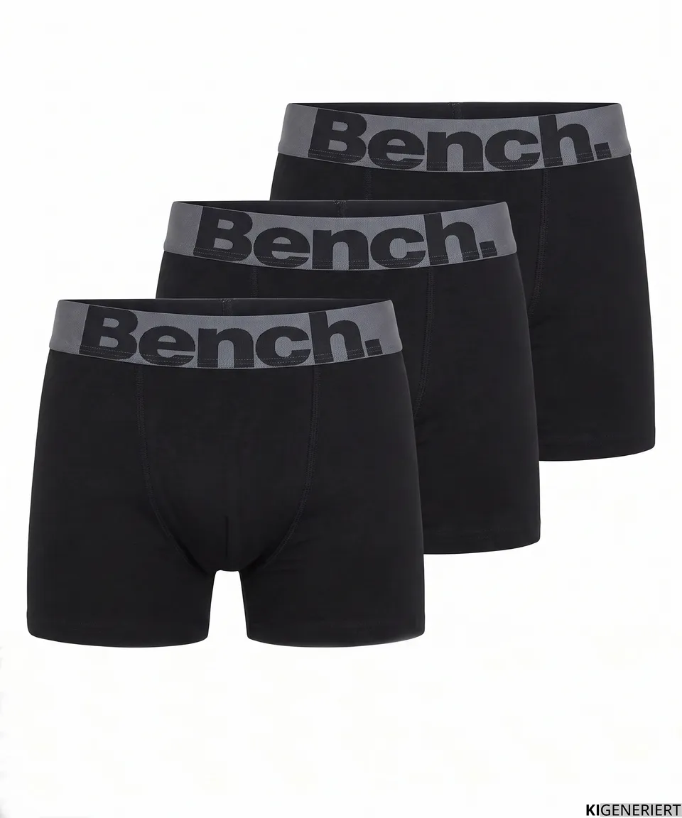 bench-elman-boxershorts-herren-3er-pack-schwarz-k-rpernah image 1