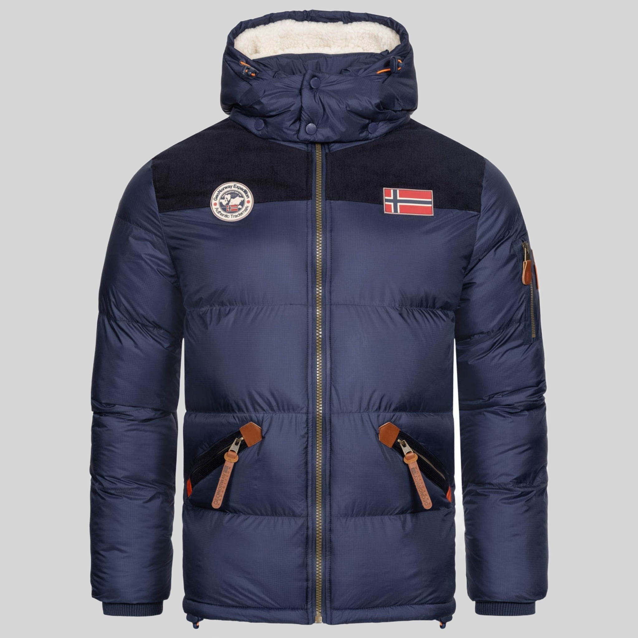 geographical-norway-celian-herren-steppjacke-marine-winter-kapuze image 4