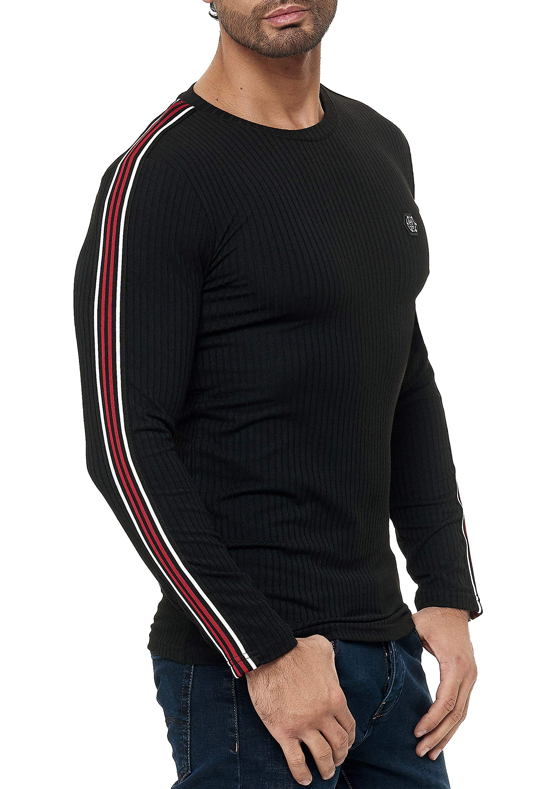 redbridge-longsleeves-herren-slim-fit-langarm-schwarz image 3