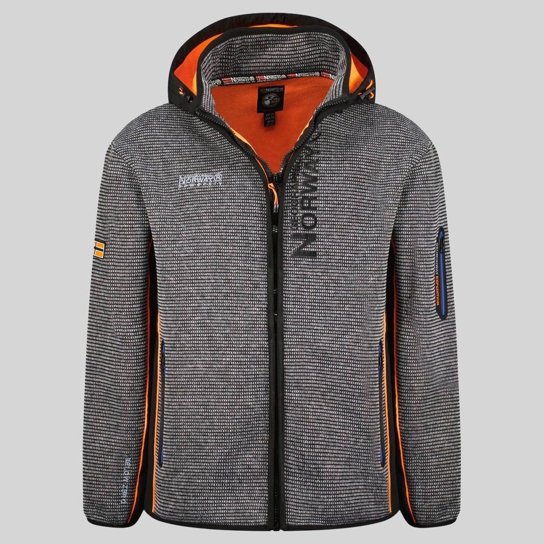 geographical-norway-tcharly-fleecejacke-herren-schwarz-mit-kapuze image 5