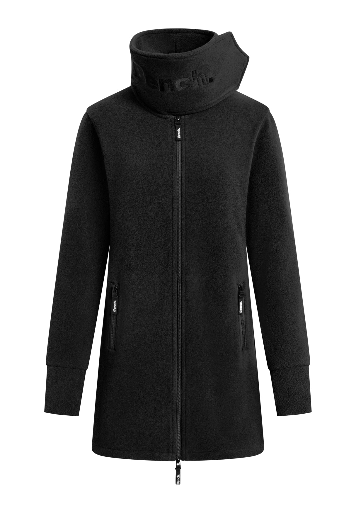 bench-bridgit-fleece-mantel-damen-schwarz-slim-fit image 5