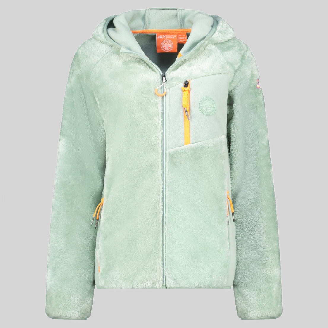 geographical-norway-toscana-fleecejacke-damen-schwarz-kapuze image 3