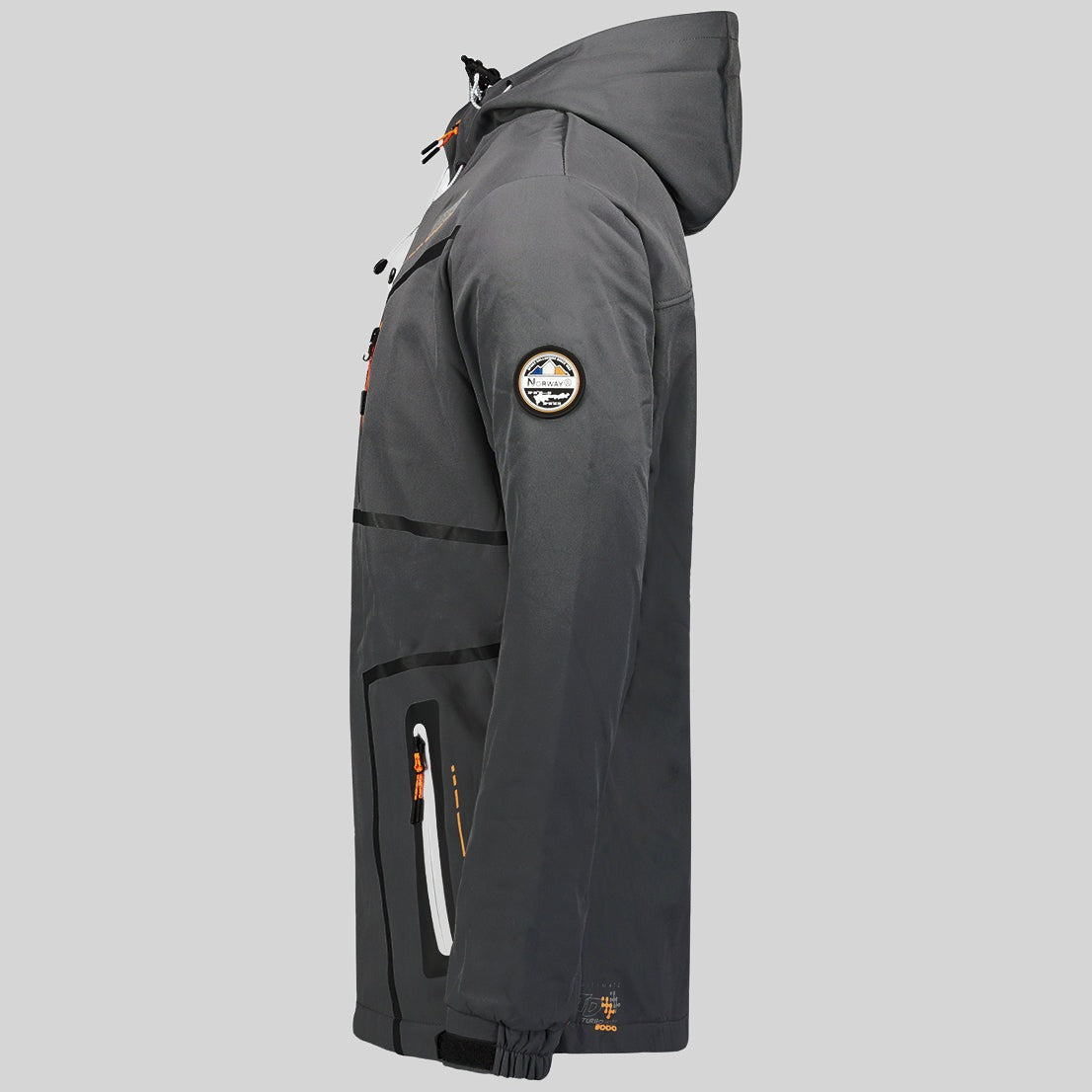 geographical-norway-truello-softshelljacke-herren-dunkelgrau-l-kapuze image 6