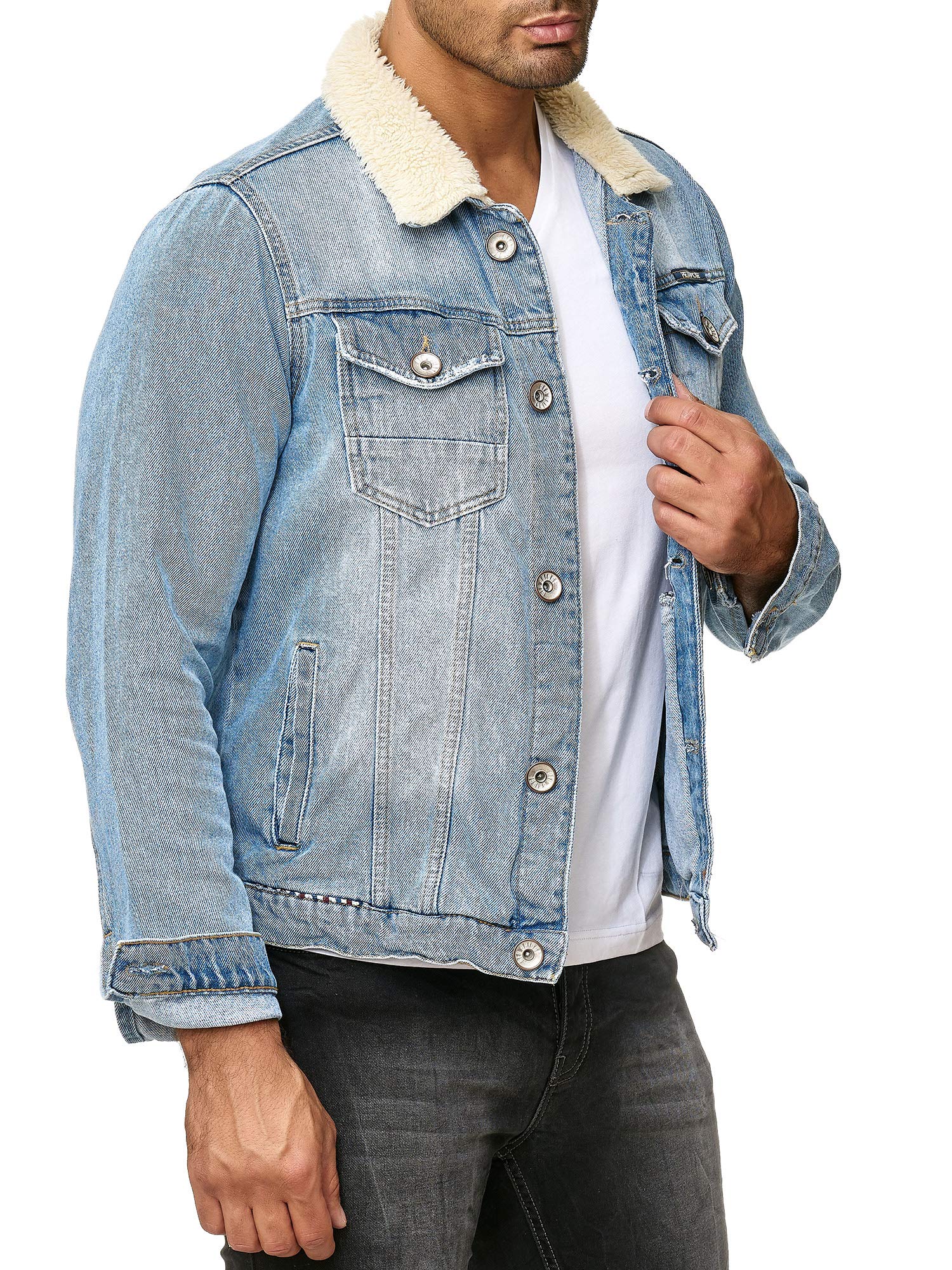 redbridge-jeansjacke-herren-trucker-sherpa-hellblau-xs image 3
