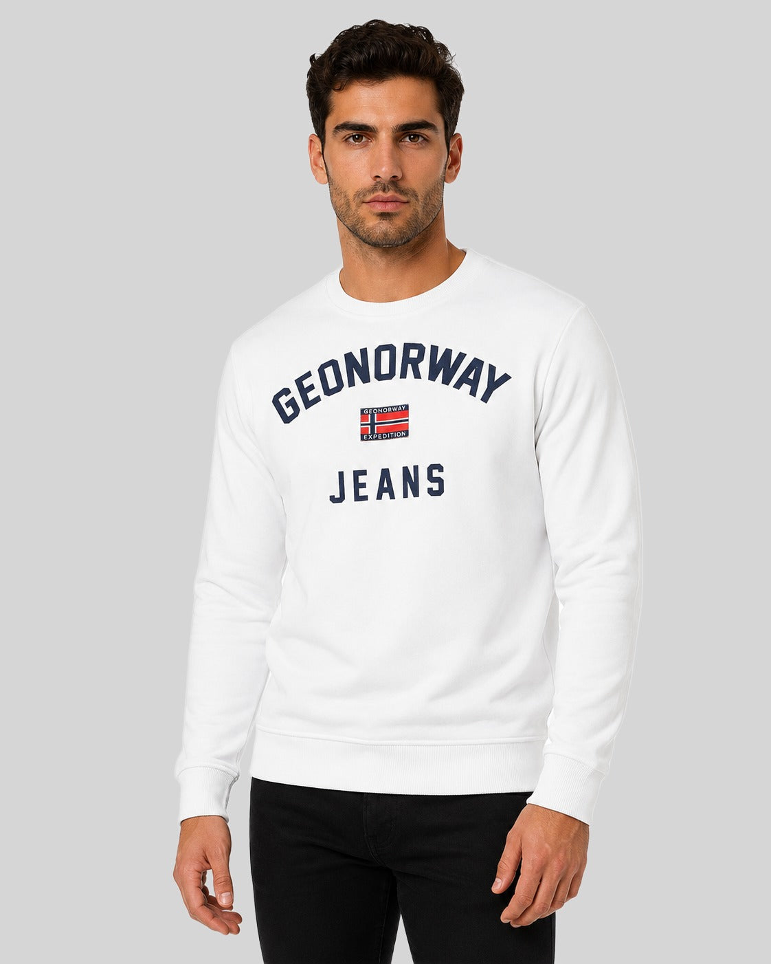 geographical-norway-gassier-sweatshirt-herren-schwarz-mit-schriftzug image 6