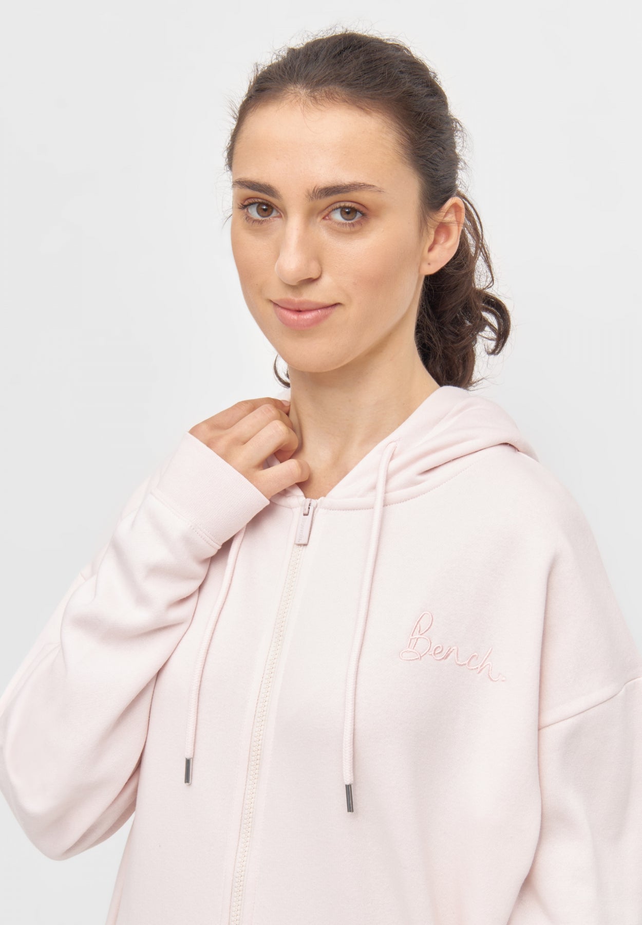 bench-naos-hoodie-damen-kapuzenjacke-rosa-reissverschluss image 4