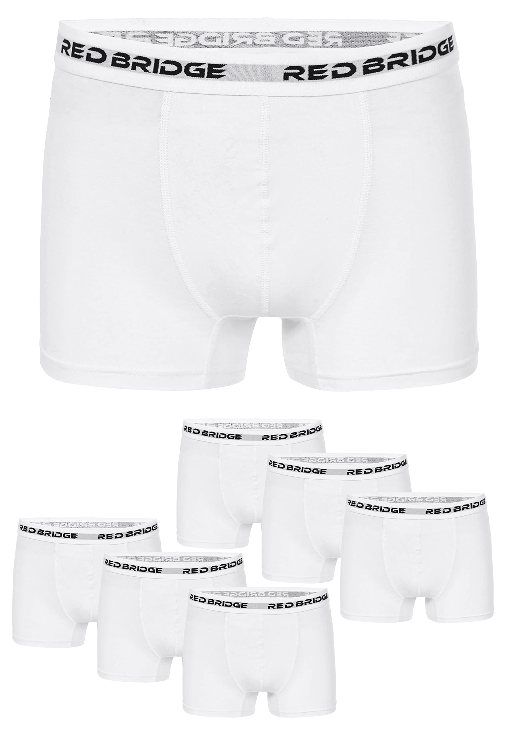 redbridge-m7301-boxershorts-6er-pack-herren-baumwolle-schwarz image 8