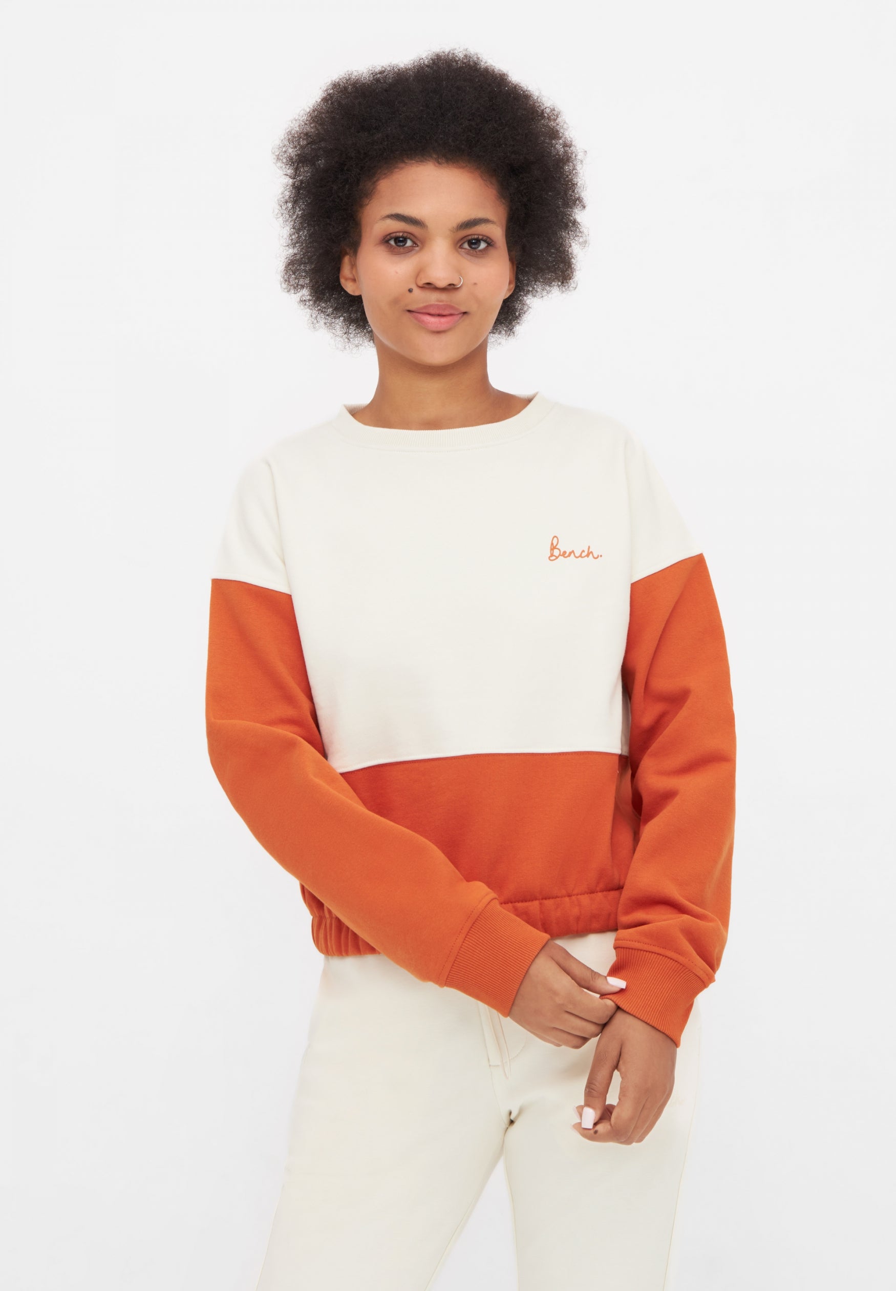 bench-porvoo-sweatshirt-damen-rust-cropped image 2