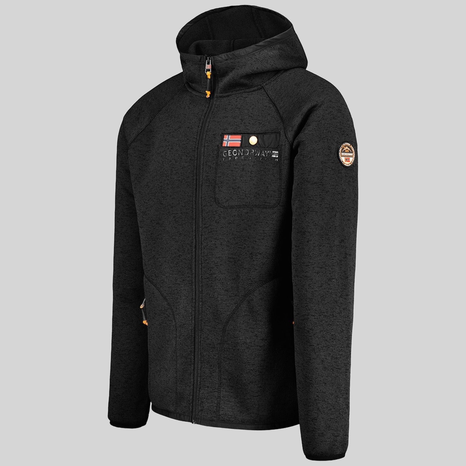 geographical-norway-tiparni-fleecejacke-herren-schwarz-mit-kapuze image 3