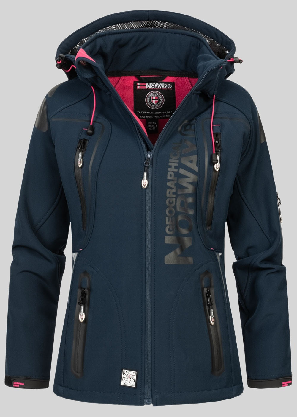 geographical-norway-tislande-softshelljacke-damen-marine-rosa image 5