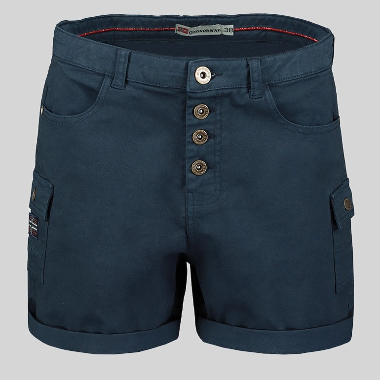 geographical-norway-polla-damen-bermuda-beige-baumwoll-stretch-shorts image 7