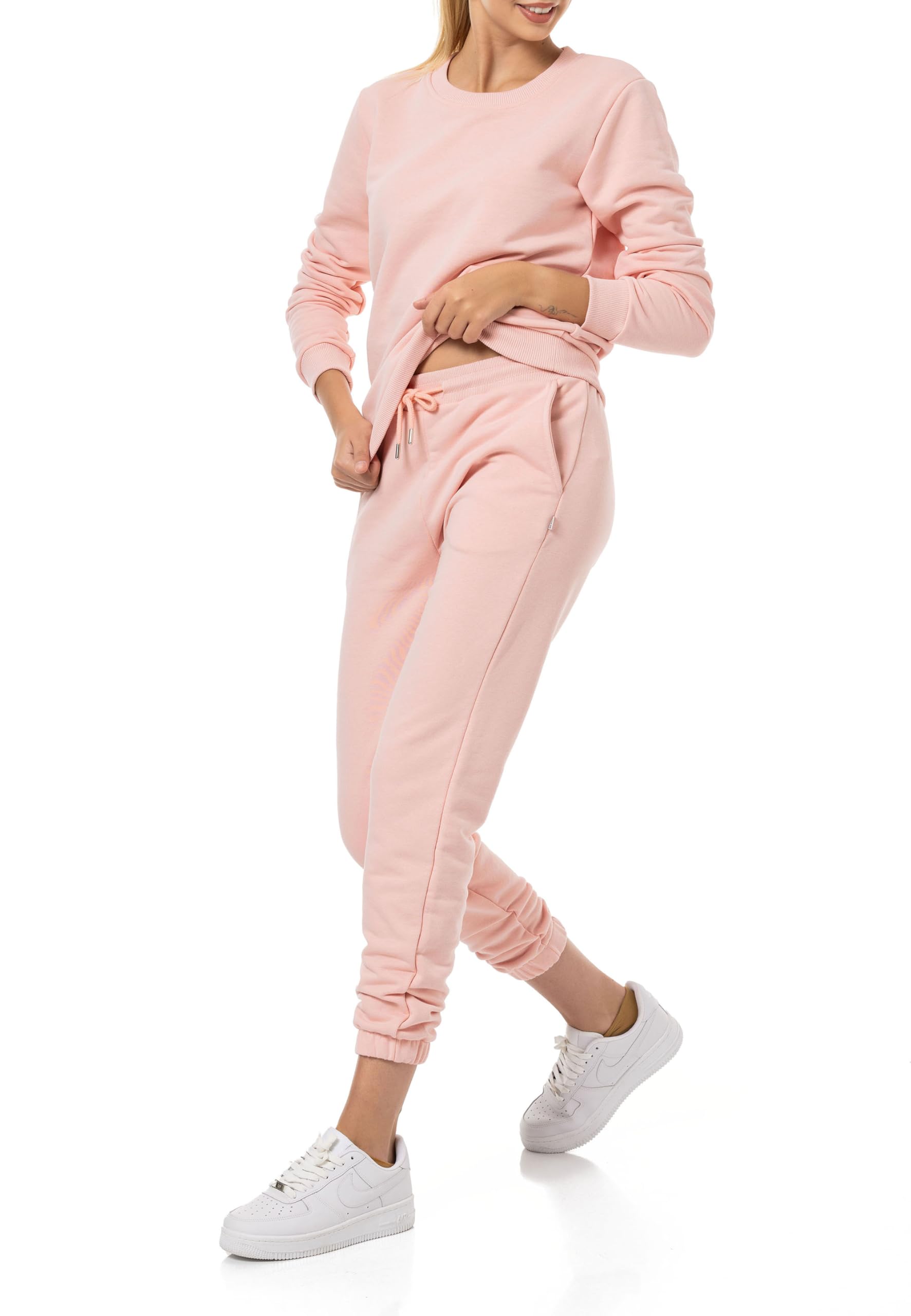 redbridge-pullover-basic-sweatshirt-damen-rosa-baumwolle image 5