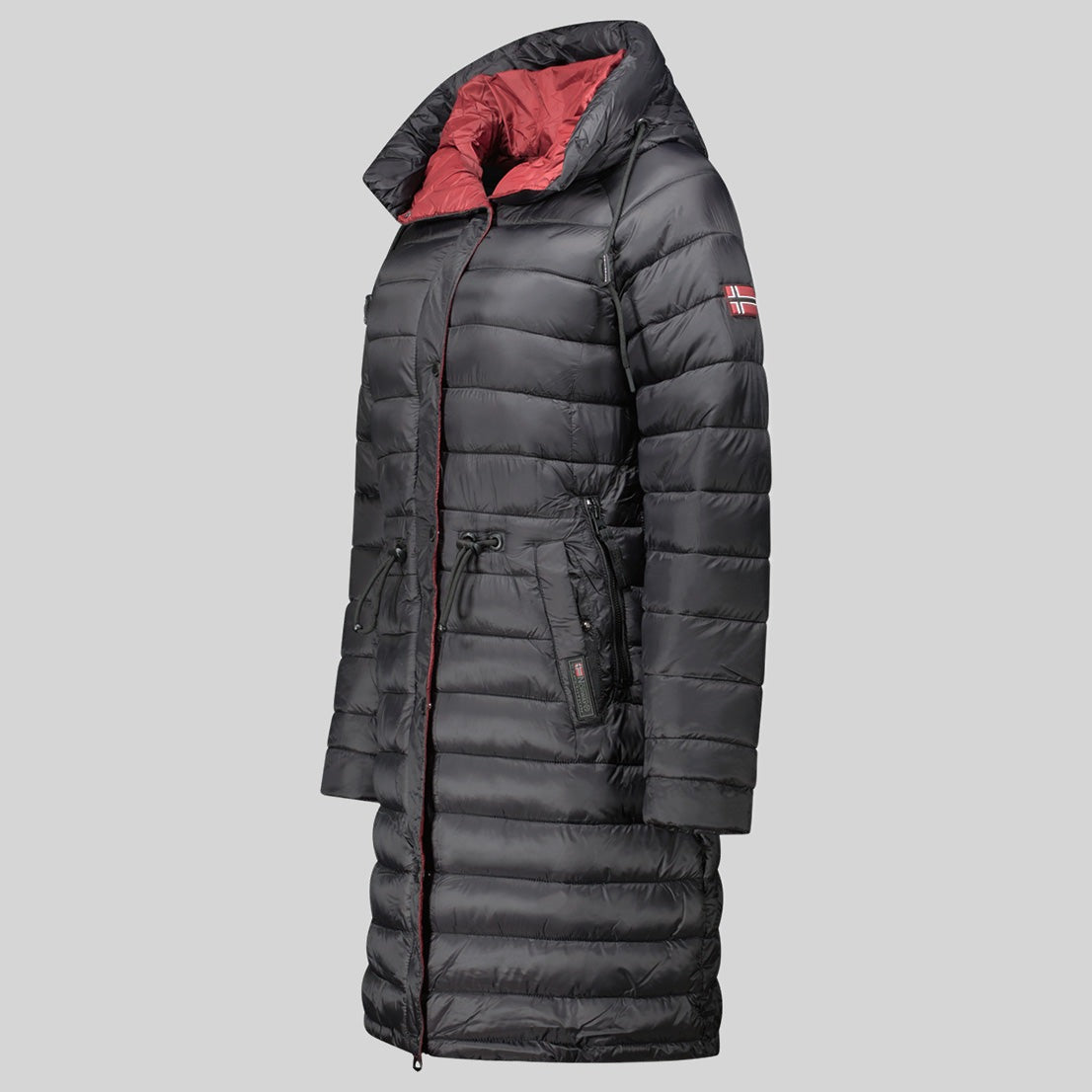 geographical-norway-batiga-winterjacke-damen-schwarz-lang image 4