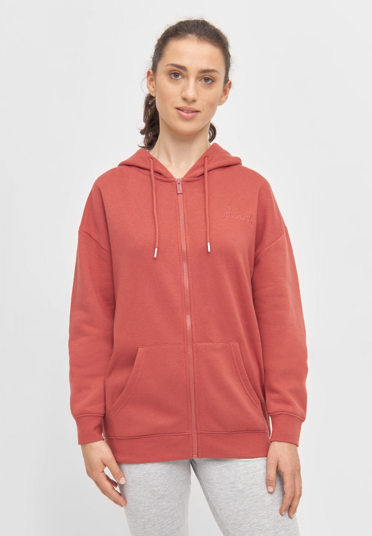 bench-naos-hoodie-damen-kapuzenjacke-rosa-reissverschluss image 6